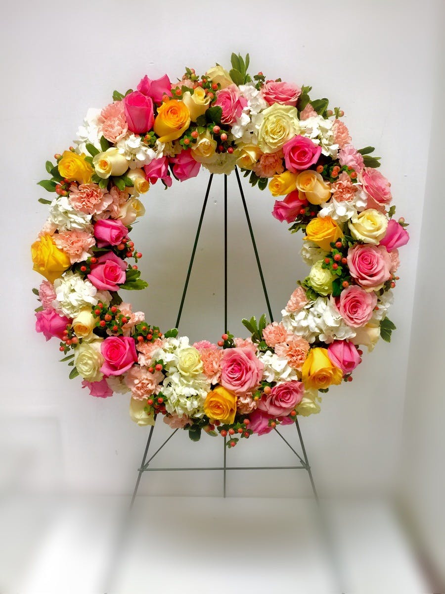 Rose Funeral Wreath Mary Murray's Tulsa Florist